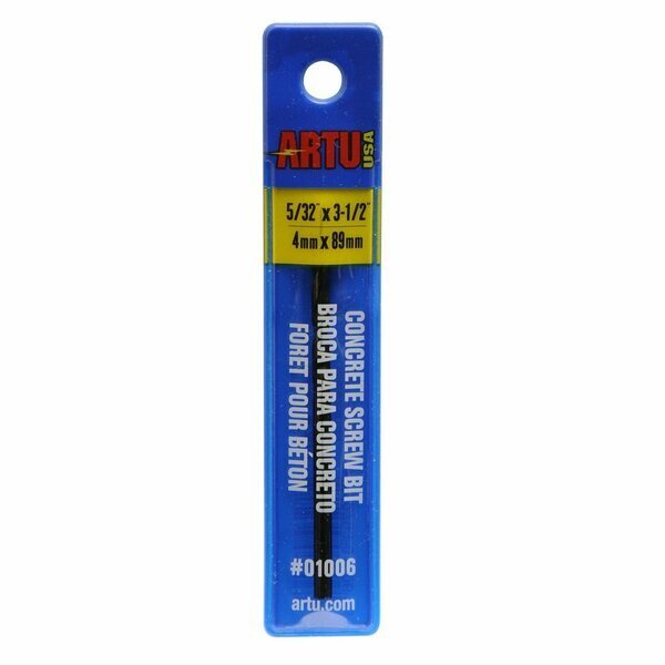 Hammer Drill Bit, Round, 5/32 x 1-7/8 in, ARTU, Mfr# 01006